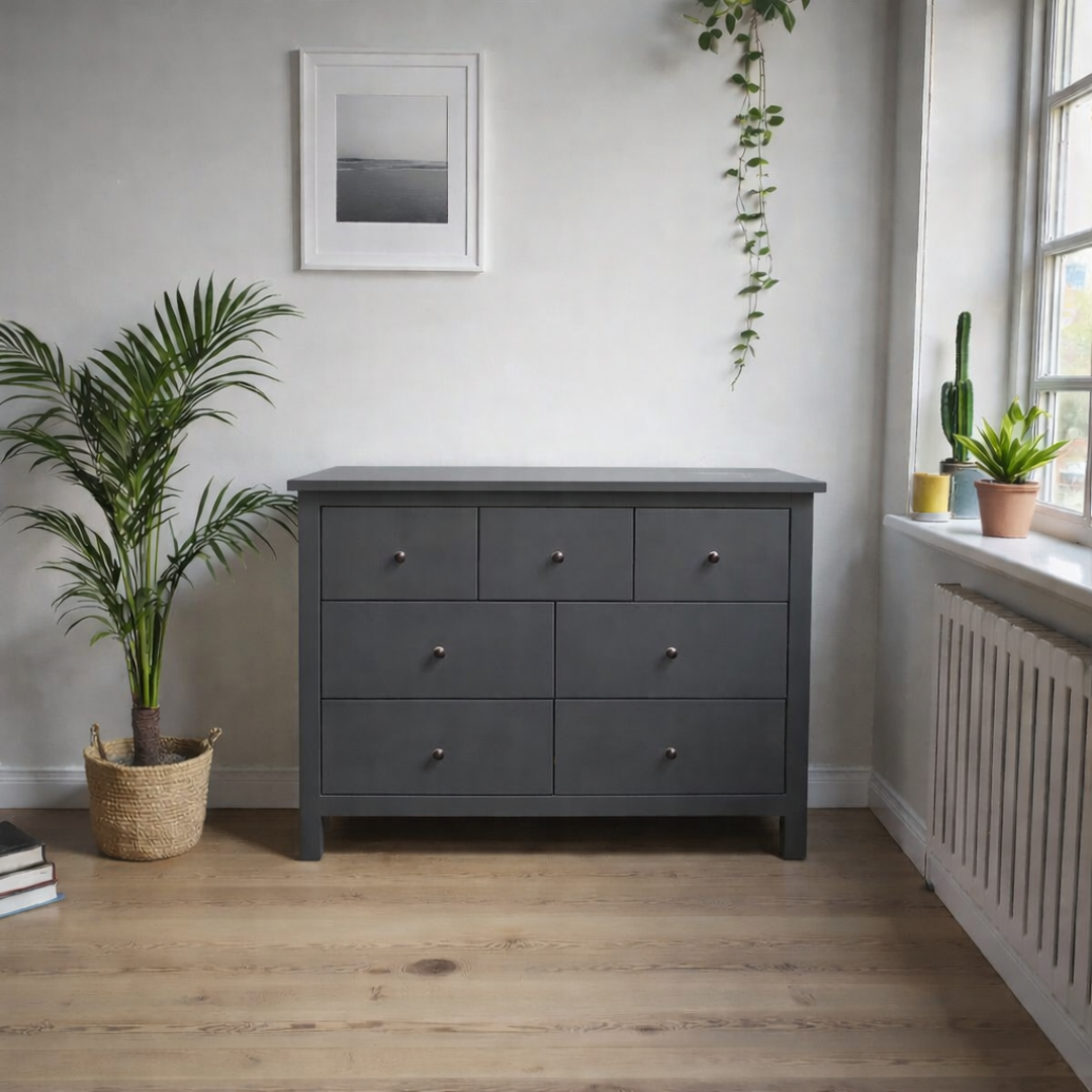 Cómoda de madera 7 cajones