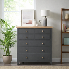 Cómoda de madera 7 cajones