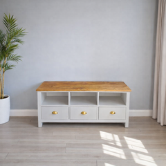 Rack de TV de Madera 3 cajones