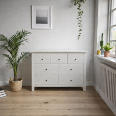 Cómoda de madera 7 cajones