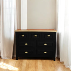 Cómoda de Madera 7 cajones 120x40x90