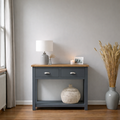 Arrimo vintage de madera 2 cajones