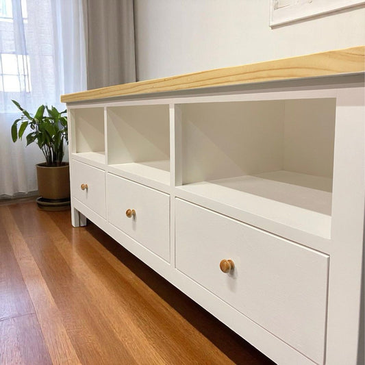 Hemn rack de tv living vista lateral detalles