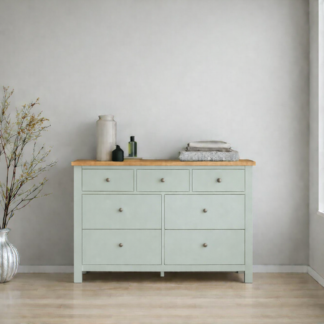 Cómoda de madera 7 cajones