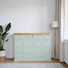 Cómoda de Madera 9 cajones sin moldura