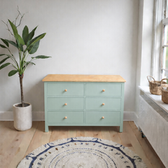 Cómoda de madera con 6 cajones Quilpué