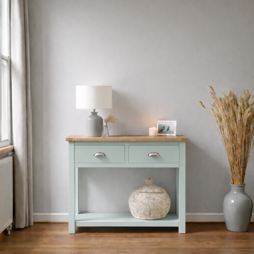 Arrimo vintage de madera 2 cajones