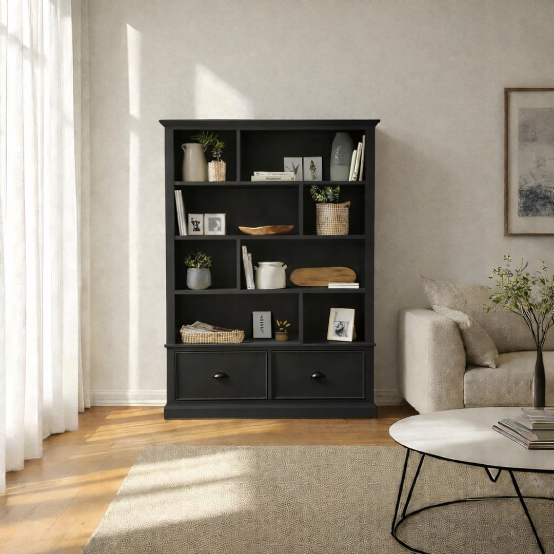 Librero de madera con Estantería Retro