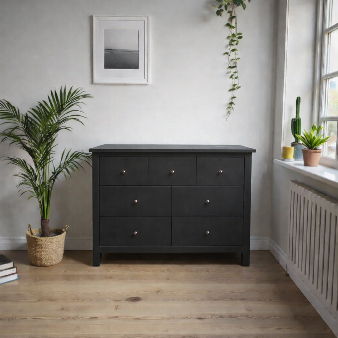 Cómoda de madera 7 cajones