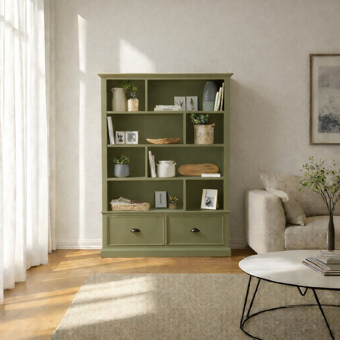 Librero de madera con Estantería Retro