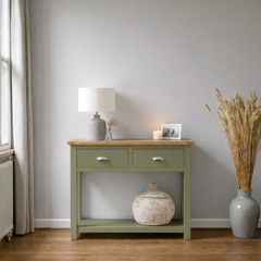 Arrimo vintage de madera 2 cajones