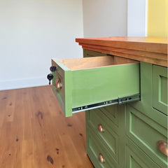 Comoda de Madera 9 cajones 120x40x90