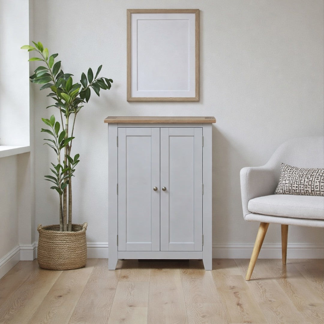 Zapatero Vintage de Madera con repisas