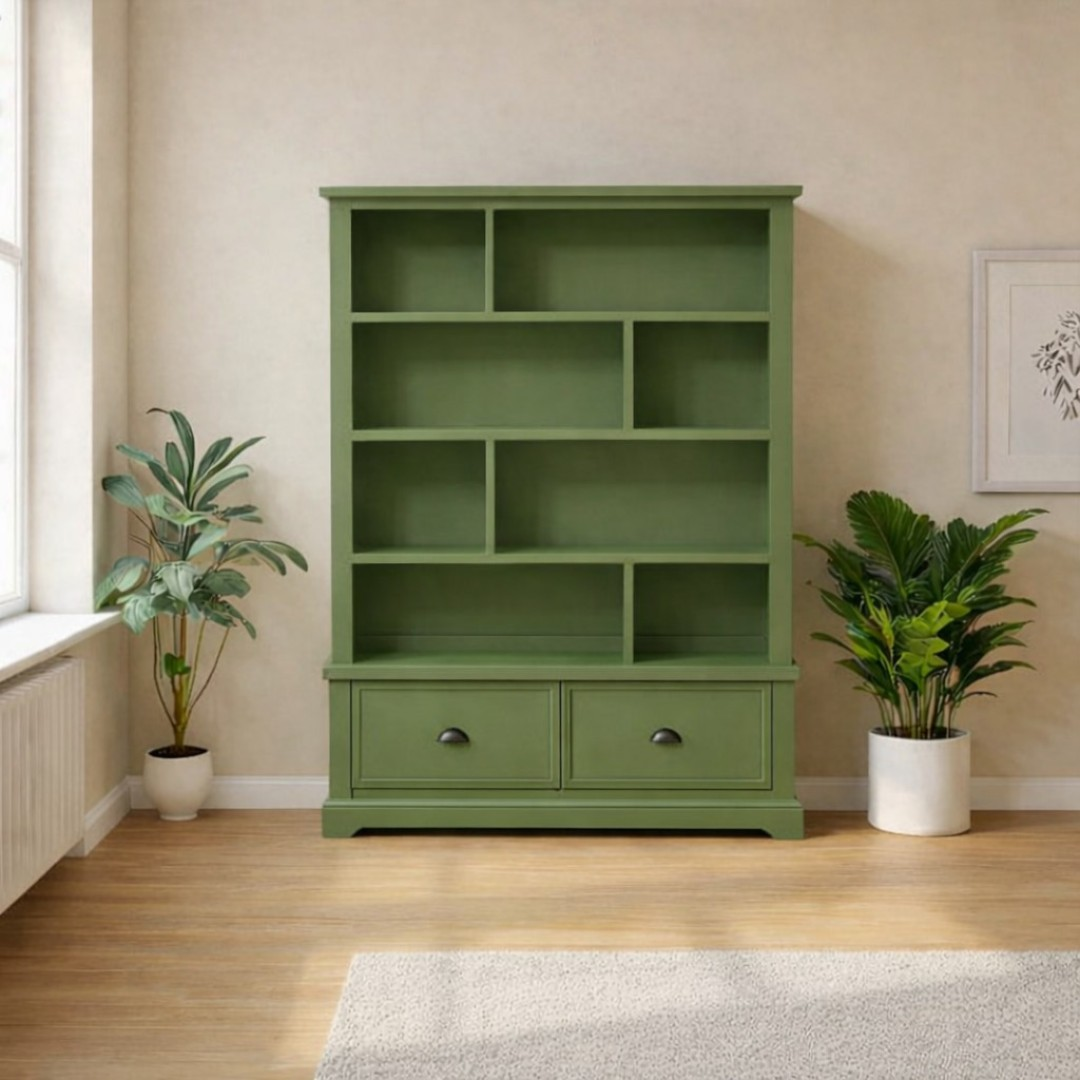 Librero de madera con Estantería Retro