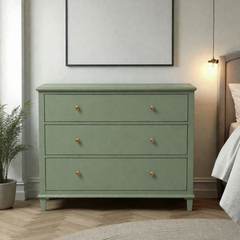 Cómoda de madera con 3 cajones