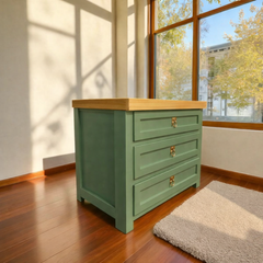 Velador de madera 3 cajones Malmo Signature