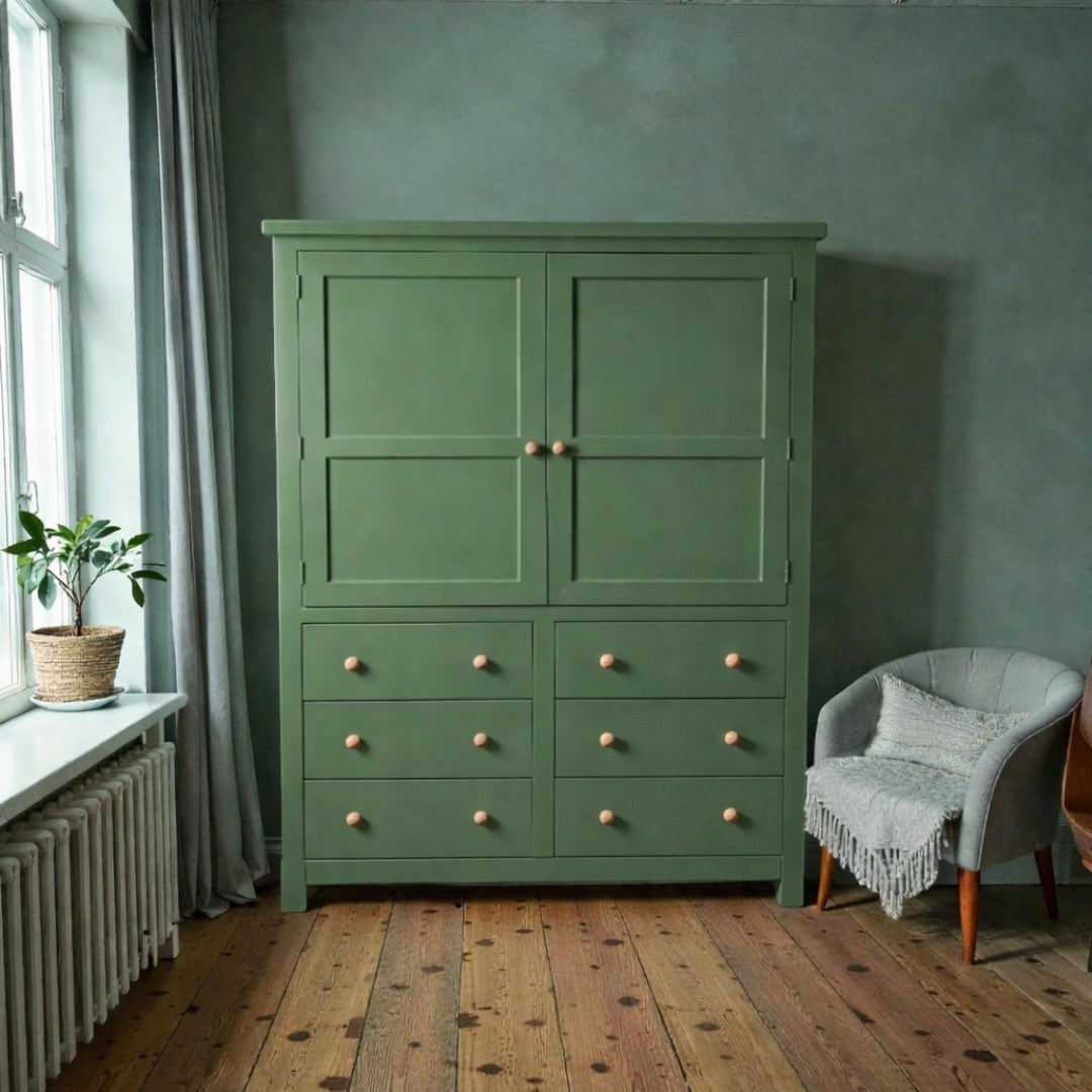 Armario (closet) de madera con colgador