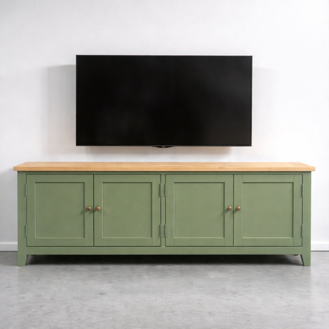 Rack tv de madera 4 puertas