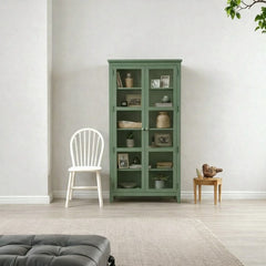 Vitrina Vintage de madera con Vidrios