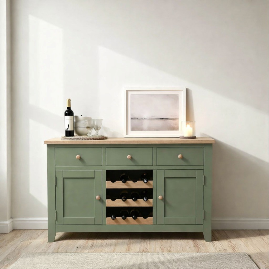Buffet Mueble bar de madera estilo nórdico
