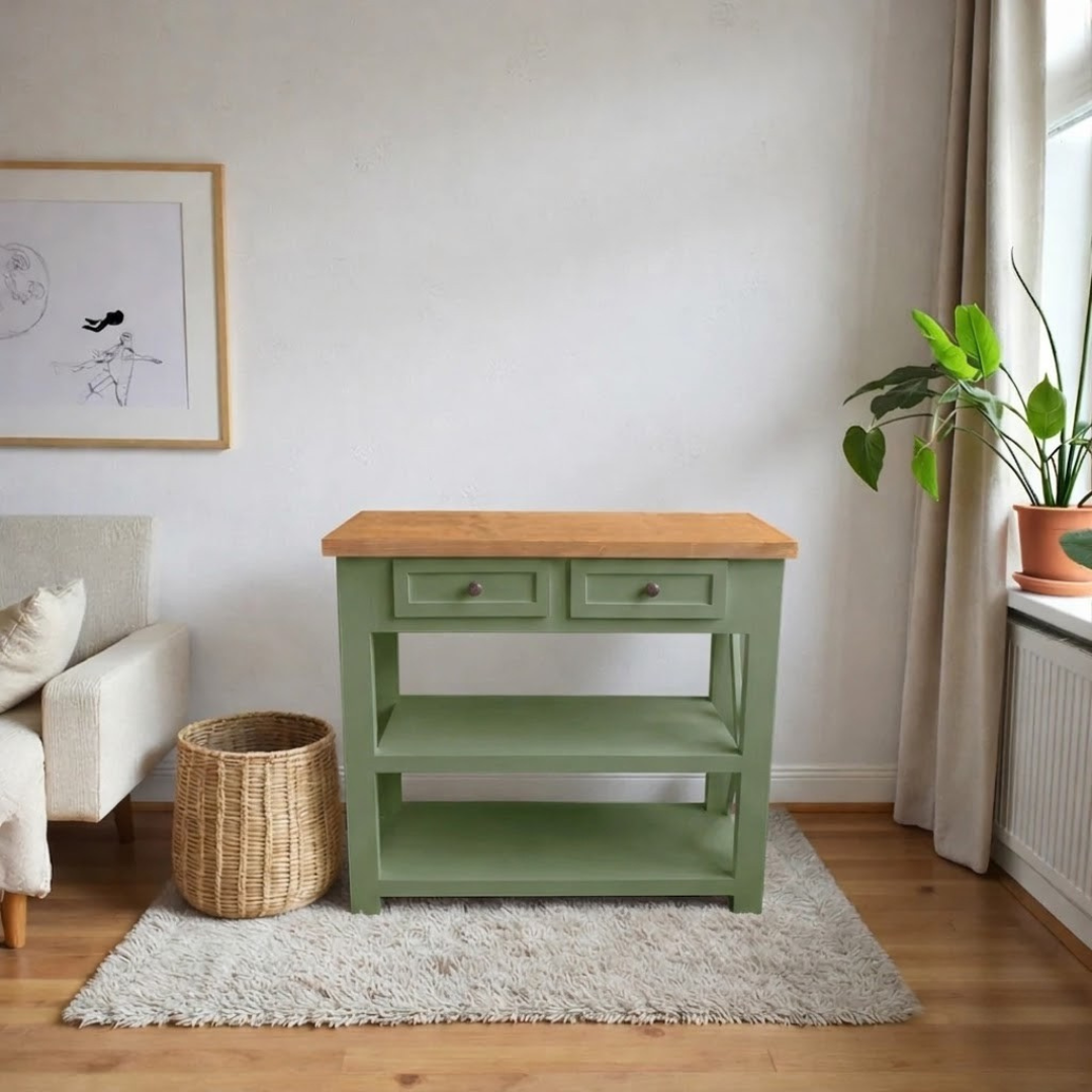 Arrimo Minimalista de madera 2 Cajones