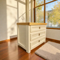 Velador de madera 3 cajones Malmo Signature