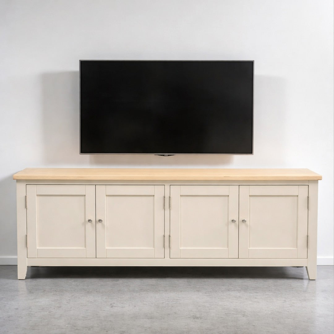 Rack tv de madera 4 puertas