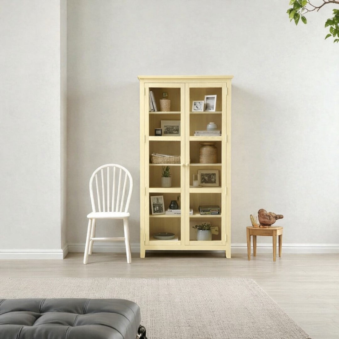 Vitrina Vintage de madera con Vidrios