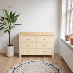 Cómoda de madera con 6 cajones Quilpué