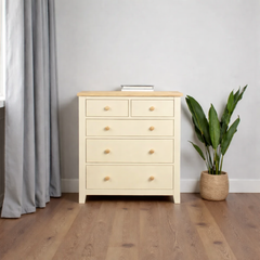 Cómoda de Madera de 5 Cajones