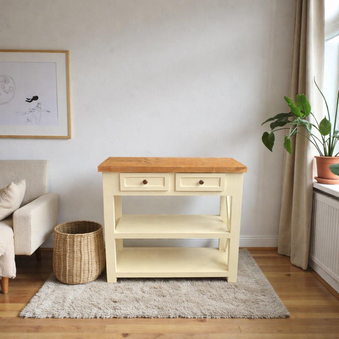 Arrimo Minimalista de madera 2 Cajones