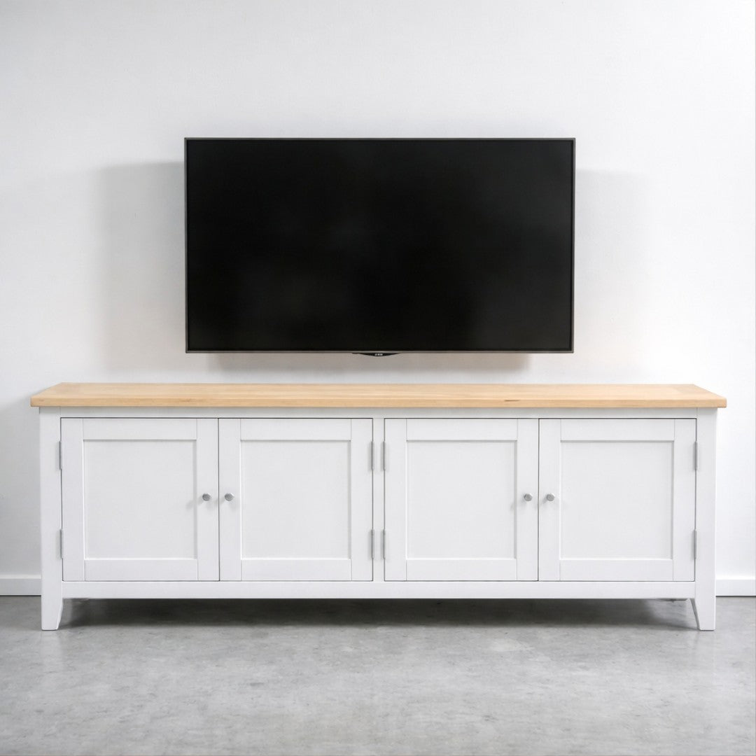 Rack tv de madera 4 puertas