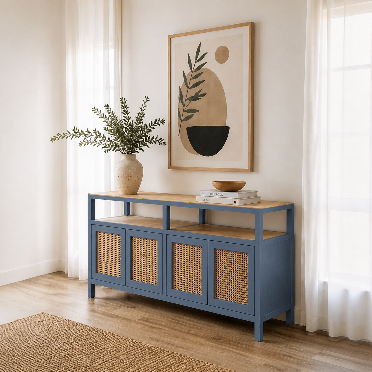 buffet-palqui-de-madera-y-rattan-azul-marino-2