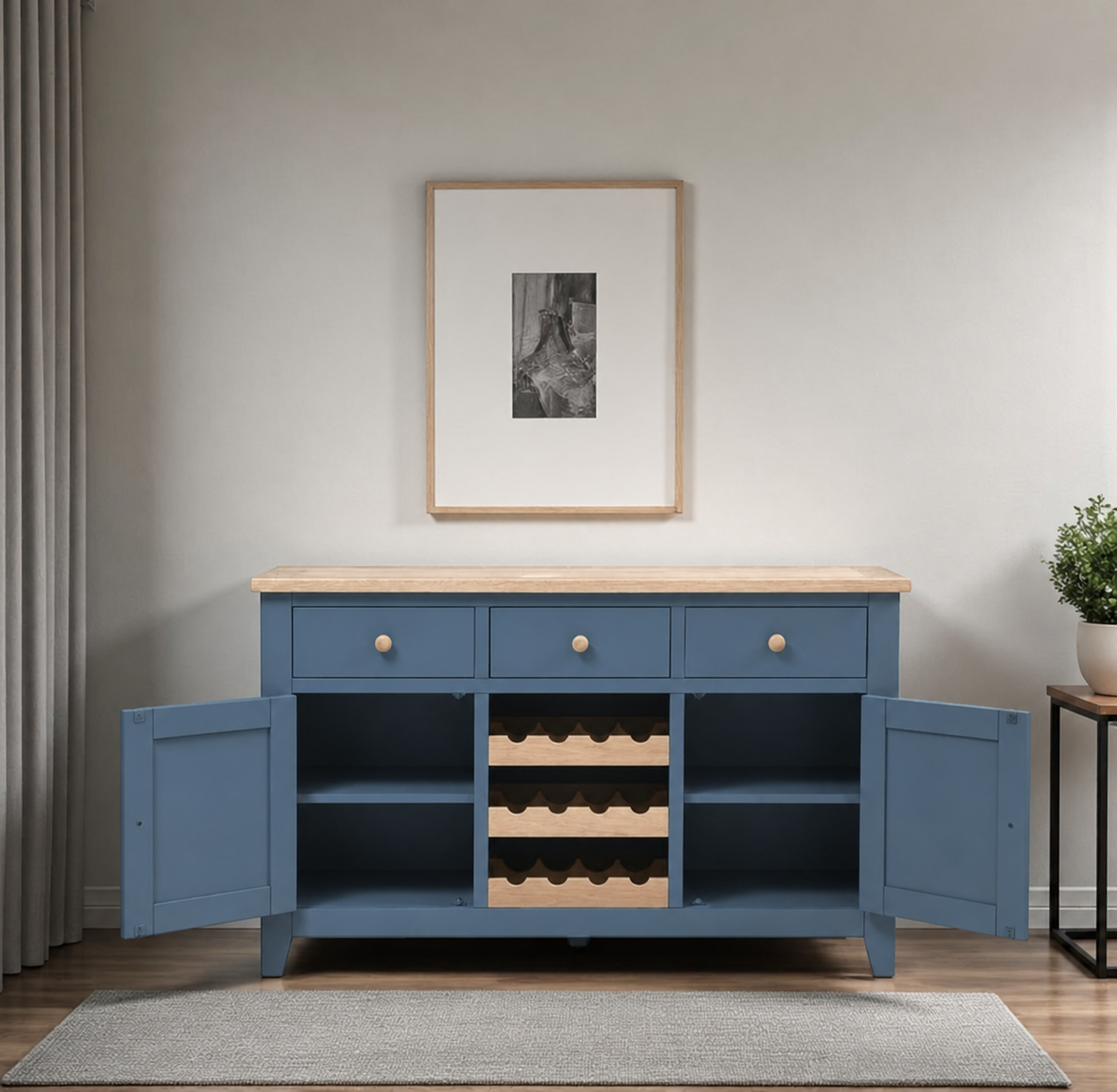 buffet-vinera-de-madera-azul-marino-2