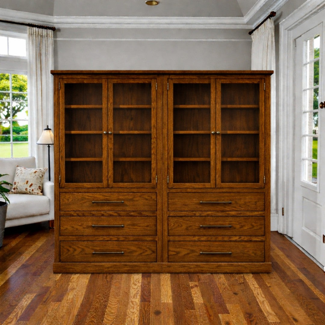 Vitrina de madera modular Doble