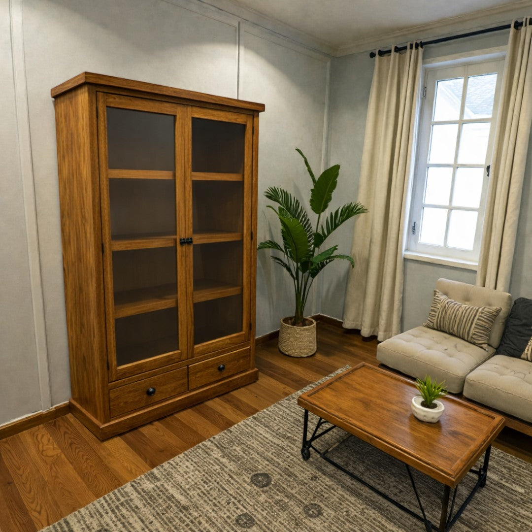 Vitrina de madera Natural