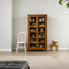 Vitrina Vintage de madera con Vidrios