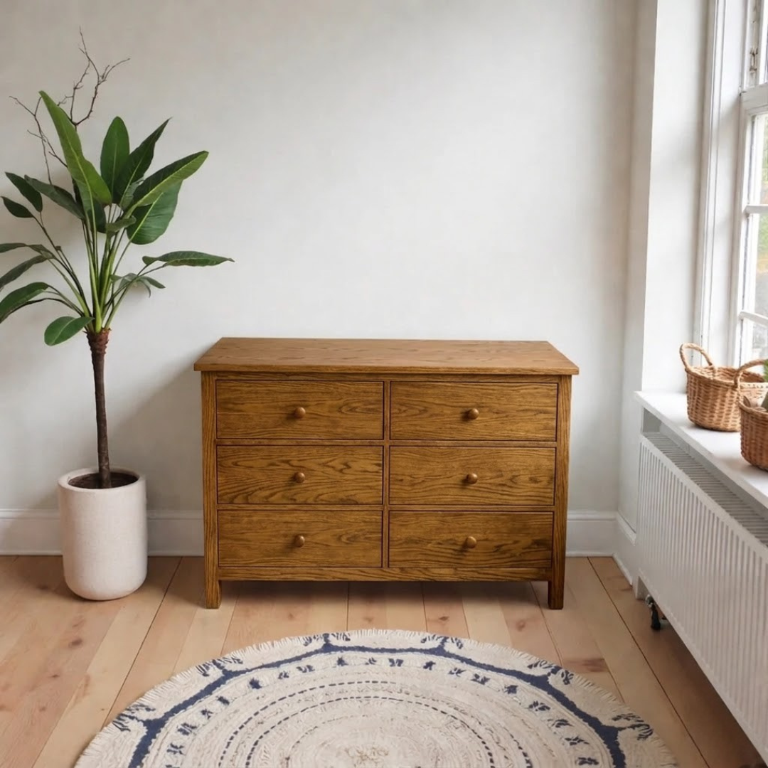 Cómoda de madera con 6 cajones Quilpué