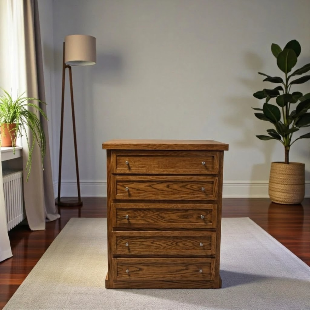 Cómoda de Madera 5 cajones