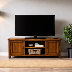 Rack de tv de madera Priana + 2 Puertas