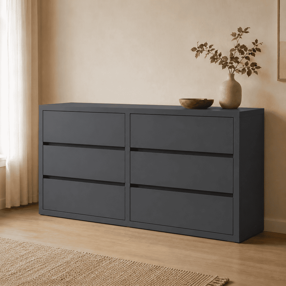 comoda-arauco-6-cajones-gris-grafito-2