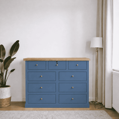 comoda-de-madera-rustica-con-seguridad-azul-marino-1