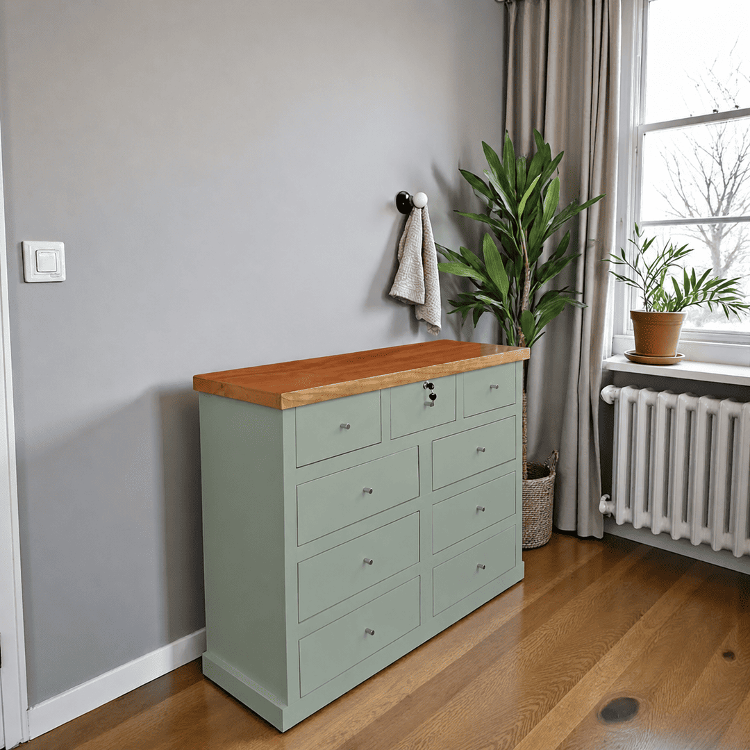 comoda-de-madera-rustica-con-seguridad-verde-agua-2