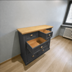 comoda-de-madera-vintage-con-cajon-de-seguridad-gris-grafito-2