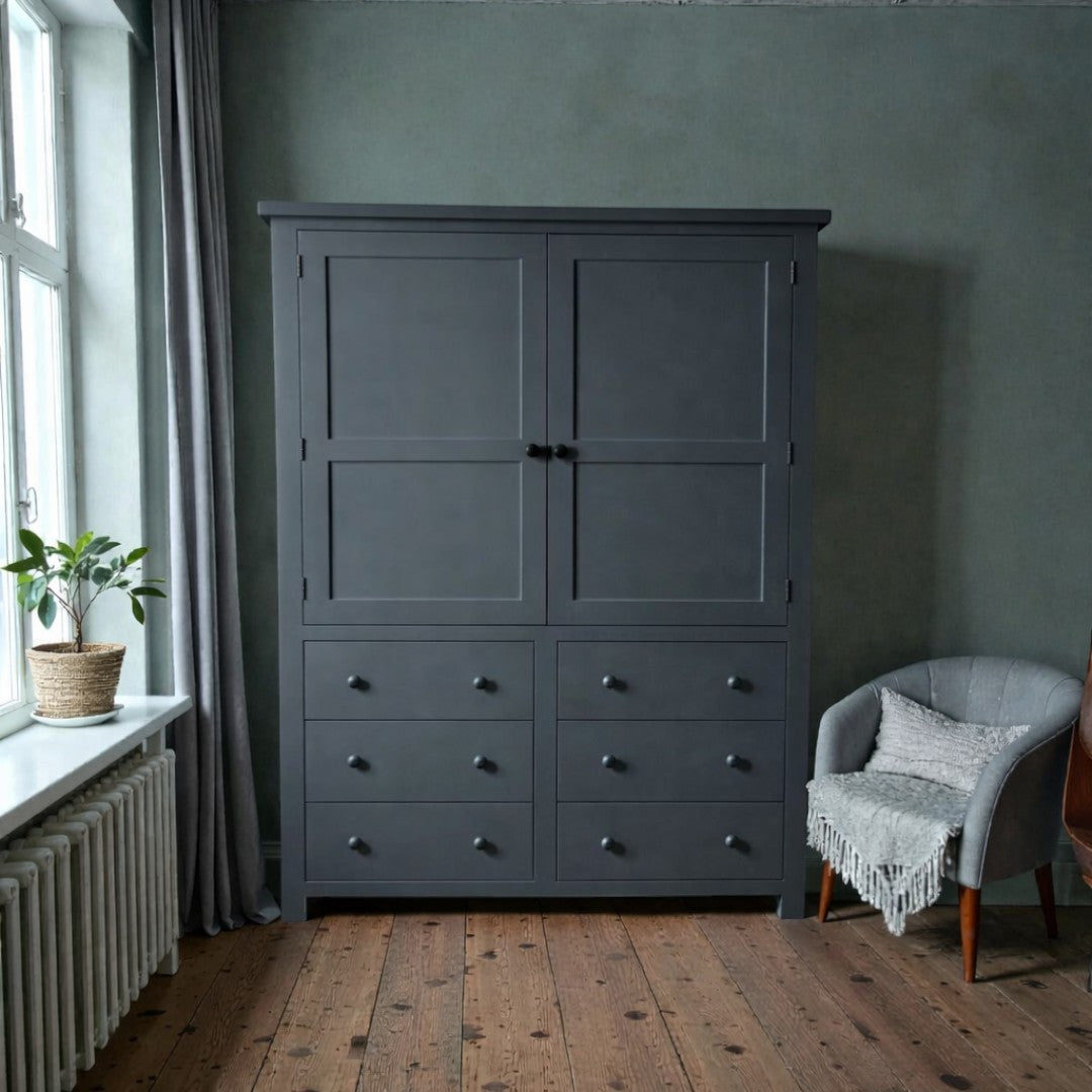 Armario (closet) de madera con colgador