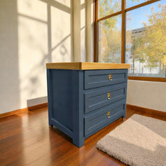 Velador de madera 3 cajones Malmo Signature