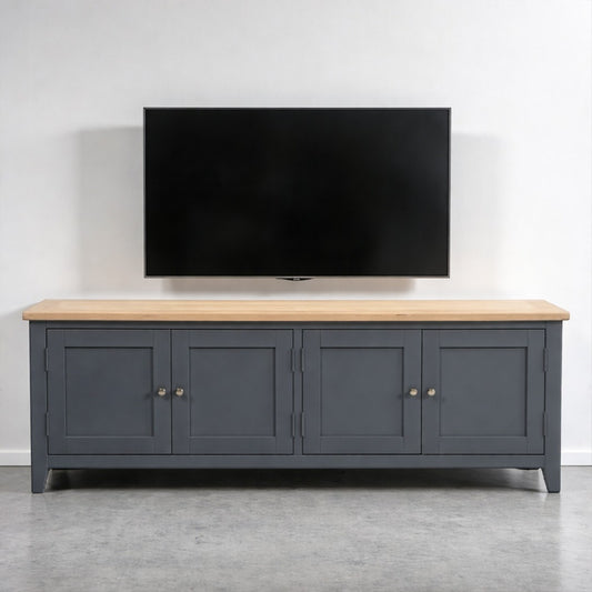 Rack tv de madera 4 puertas
