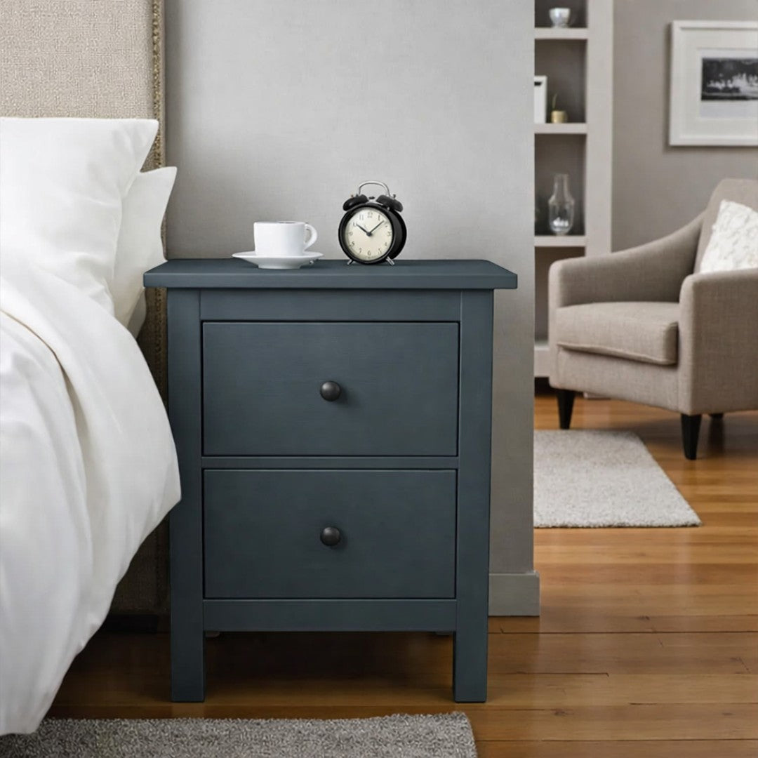 Velador de madera 2 cajones