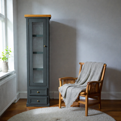 Vitrina Alta de madera Slim