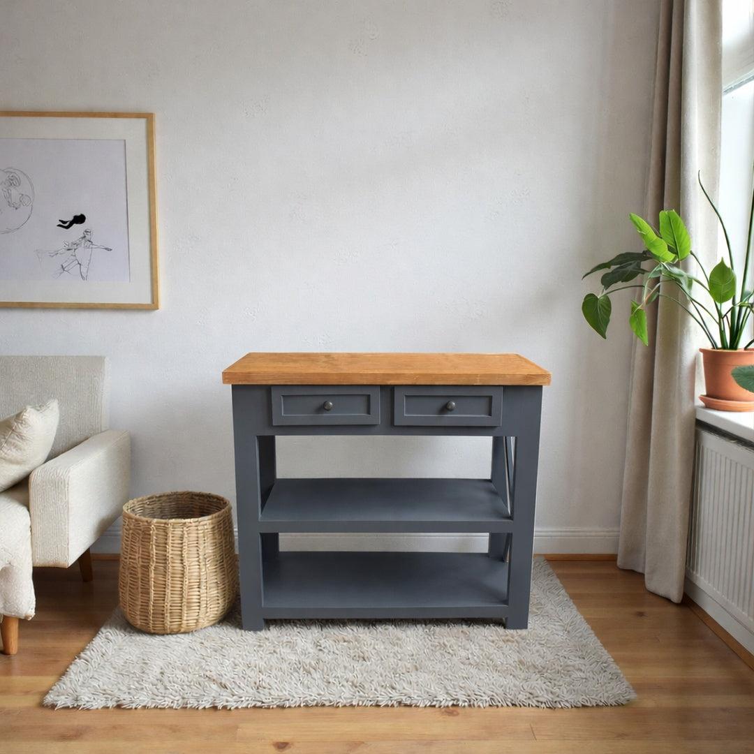 Arrimo Minimalista de madera 2 Cajones